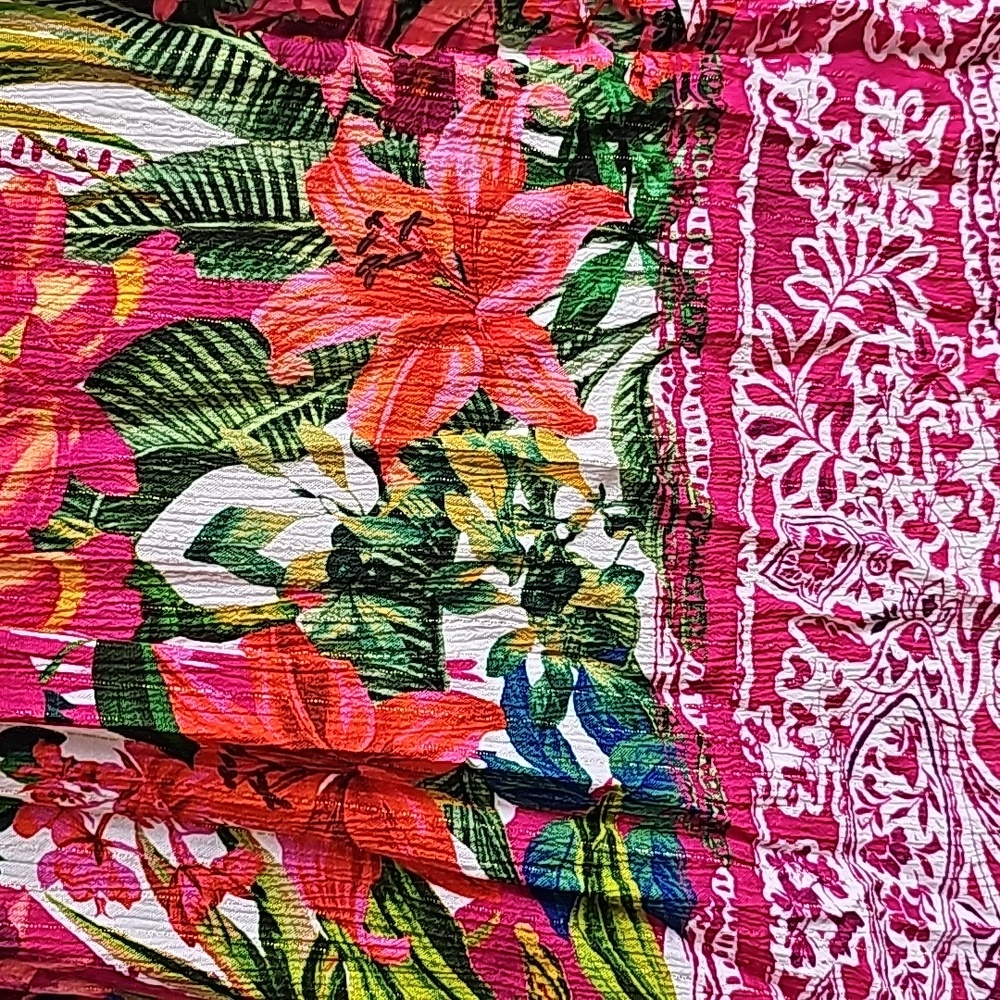 INC International Concepts Women's Floral V-Neck Maxi Dress Size Large - Picture 5 of 15